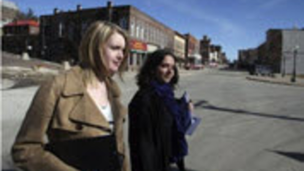 Students Assist Burlington Group in Gathering Downtown Data