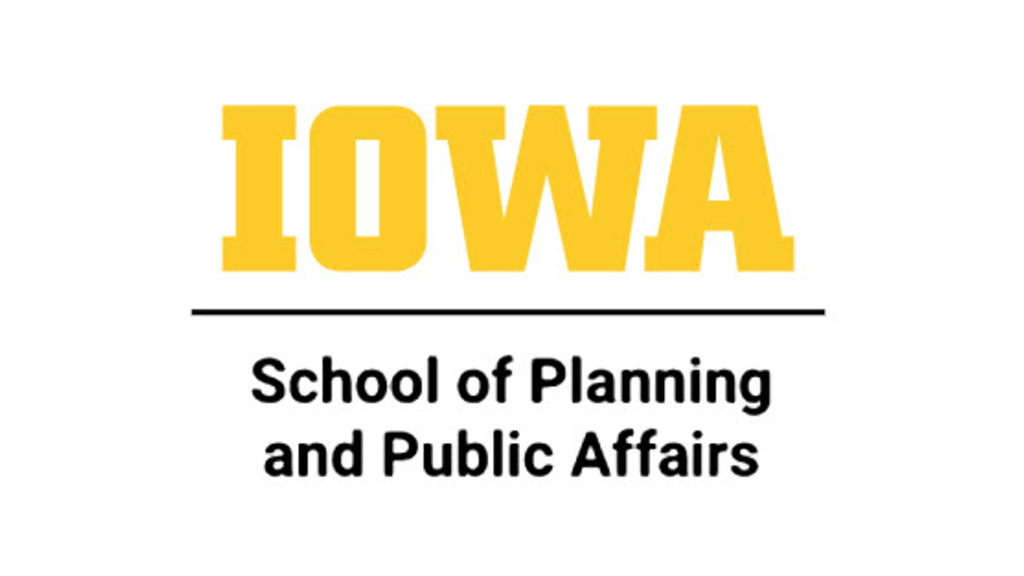 Logo for the School of Planning and Public Affairs at the University of Iowa